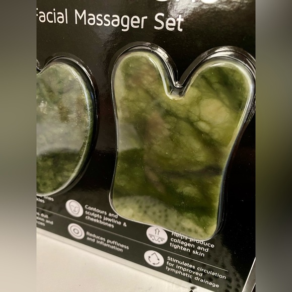 🆕🌿 PRECISION BEAUTY “JADE GUA SHA” FACIAL MASSAGER SET. NEW & FACTORY SEALED! - Picture 3 of 8